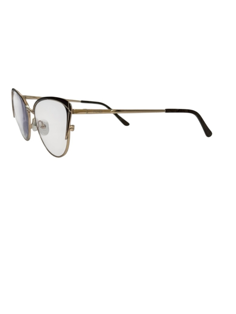 Fendi cat eye prescription glasses Gold Metal